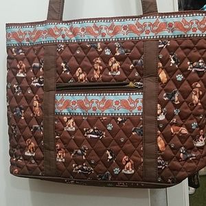 Purse with make up case and wristlet wallet.